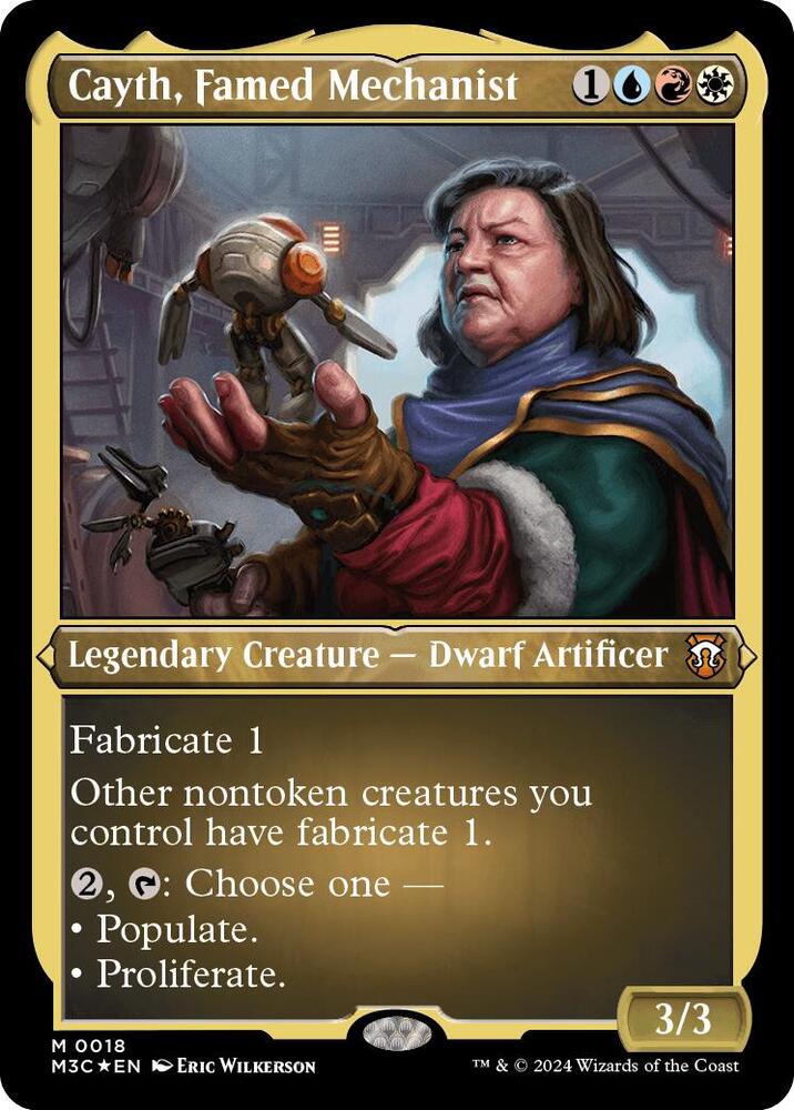 Cayth, Famed Mechanist (Foil Etched) (18) [Modern Horizons 3 Commander]