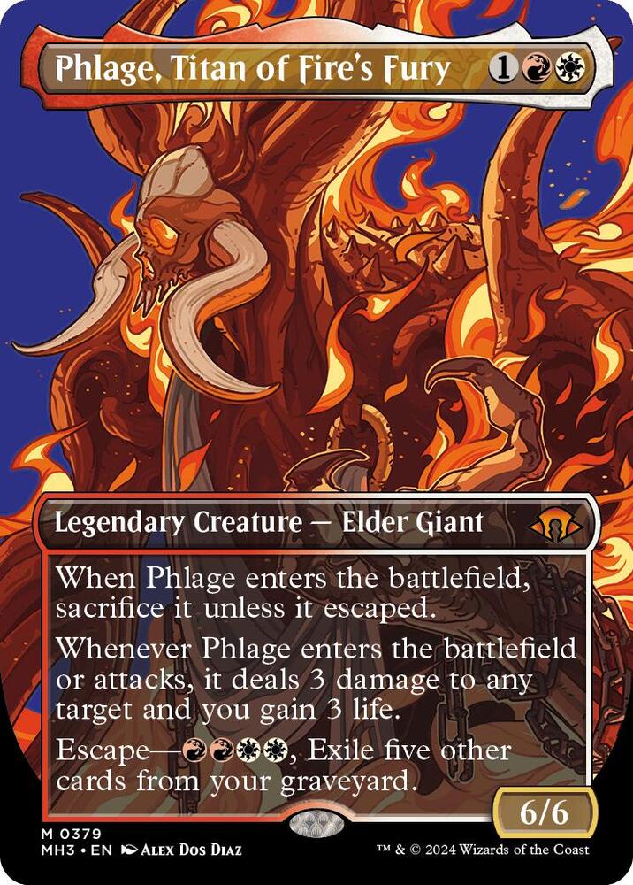 Phlage, Titan of Fire's Fury (Borderless) (379) [Modern Horizons 3]