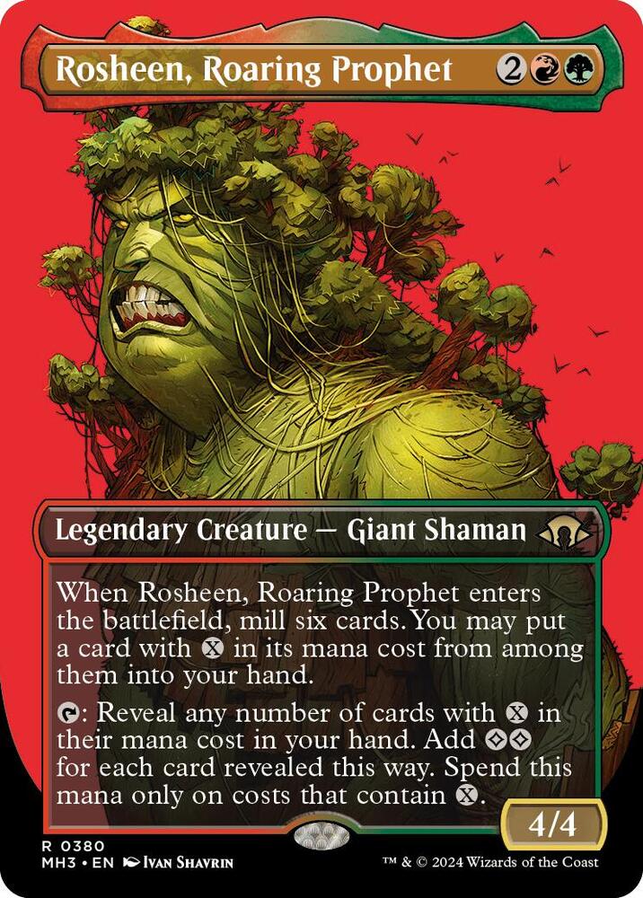 Rosheen, Roaring Prophet (Borderless) (380) [Modern Horizons 3]