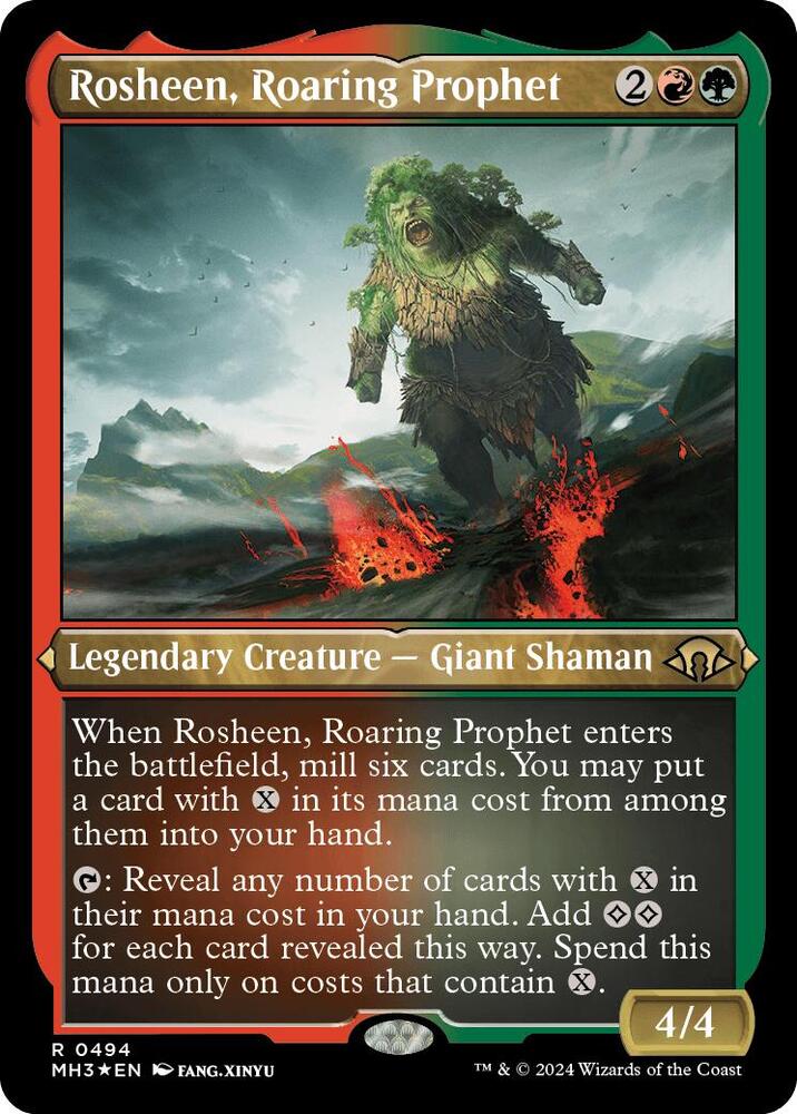Rosheen, Roaring Prophet (Foil Etched) (494) [Modern Horizons 3]