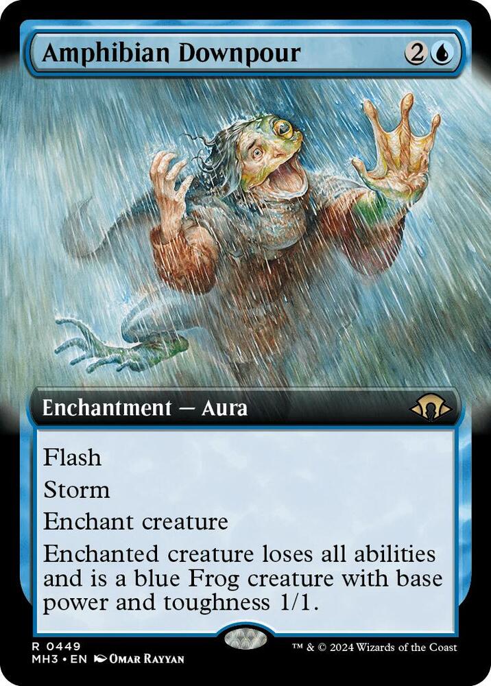 Amphibian Downpour (Extended Art) (449) [Modern Horizons 3]