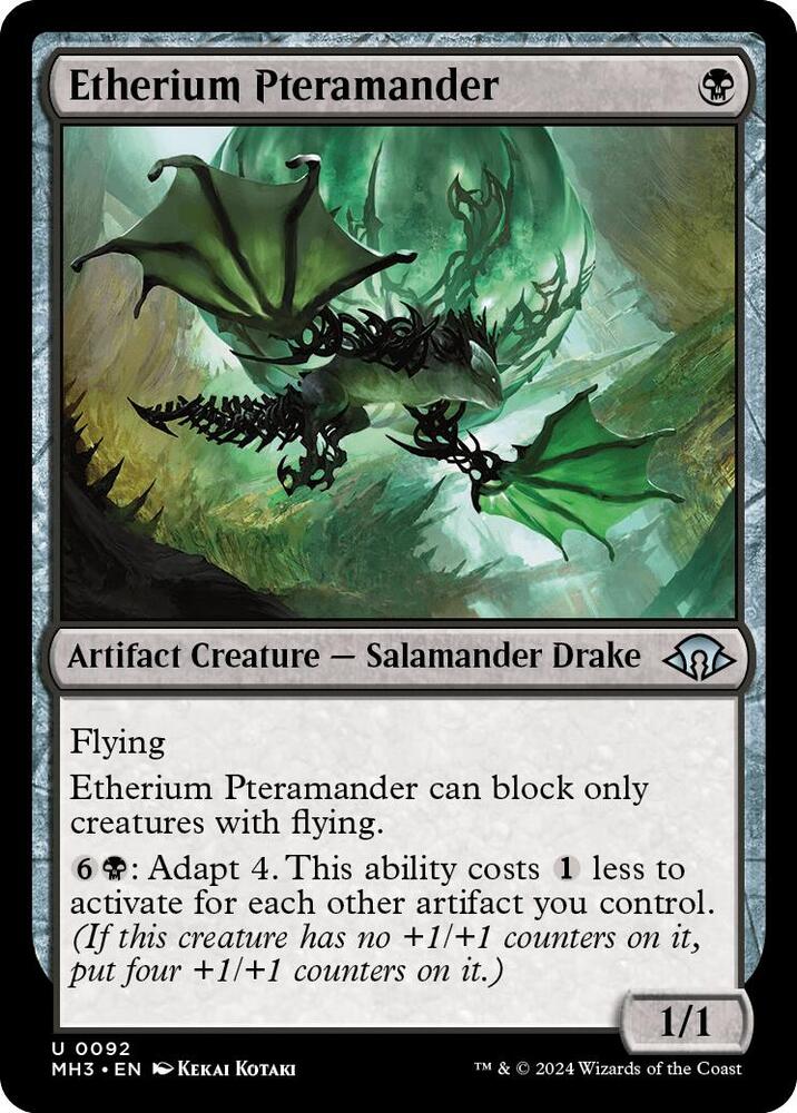 Etherium Pteramander (92) [Modern Horizons 3]