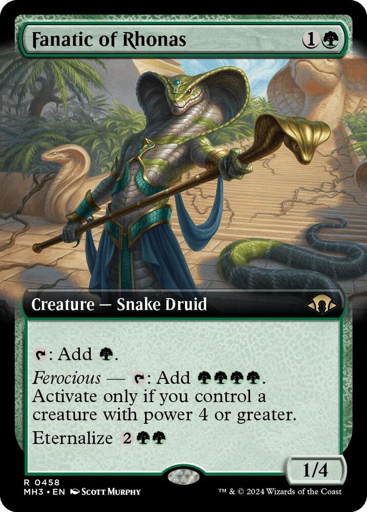 Fanatic of Rhonas (Extended Art) (458) [Modern Horizons 3]