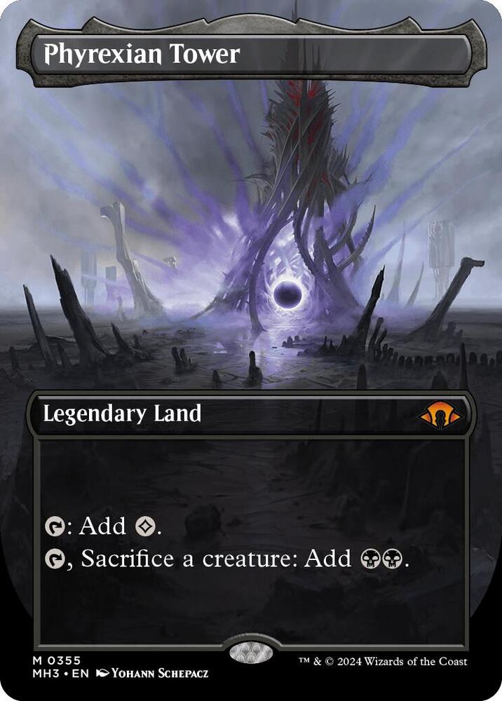 Phyrexian Tower (Borderless) (355) [Modern Horizons 3]