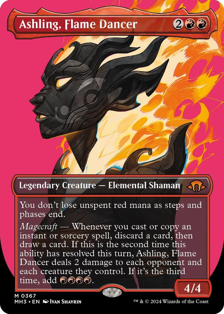 Ashling, Flame Dancer (Borderless) (367) [Modern Horizons 3]