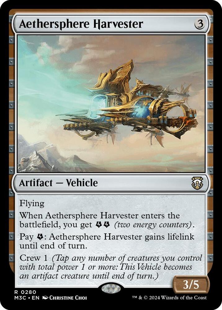 Aethersphere Harvester (280) [Modern Horizons 3 Commander]