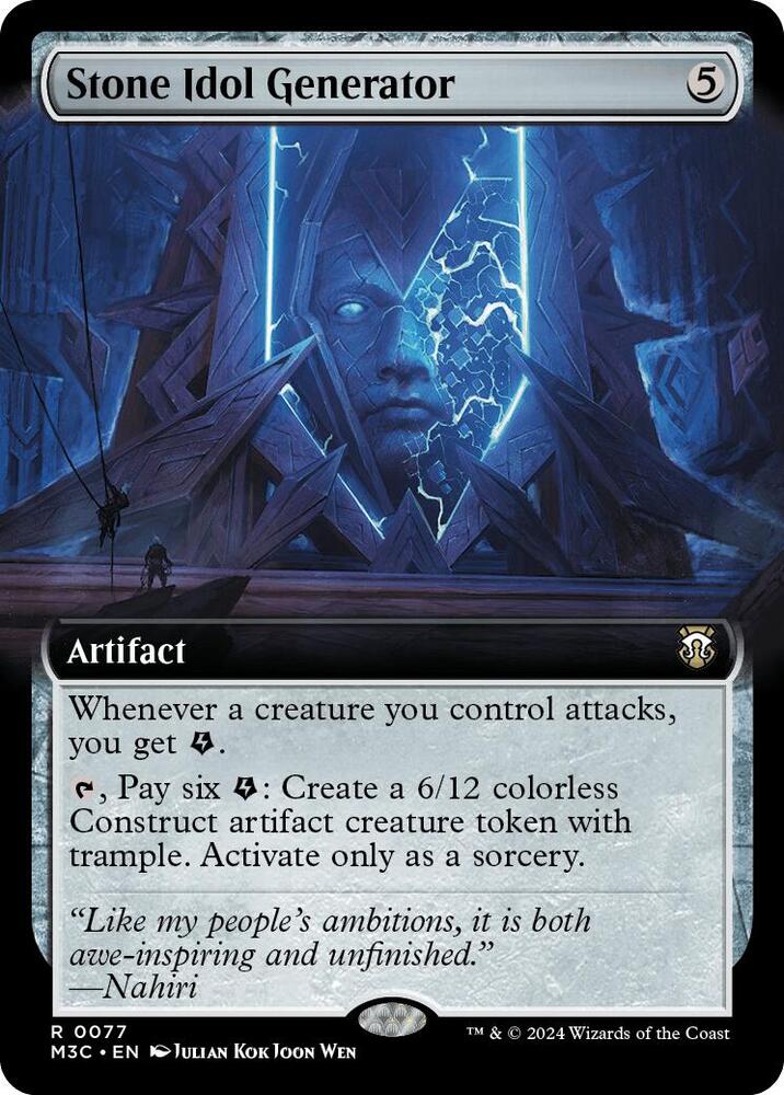 Stone Idol Generator (Extended Art) (77) [Modern Horizons 3 Commander]