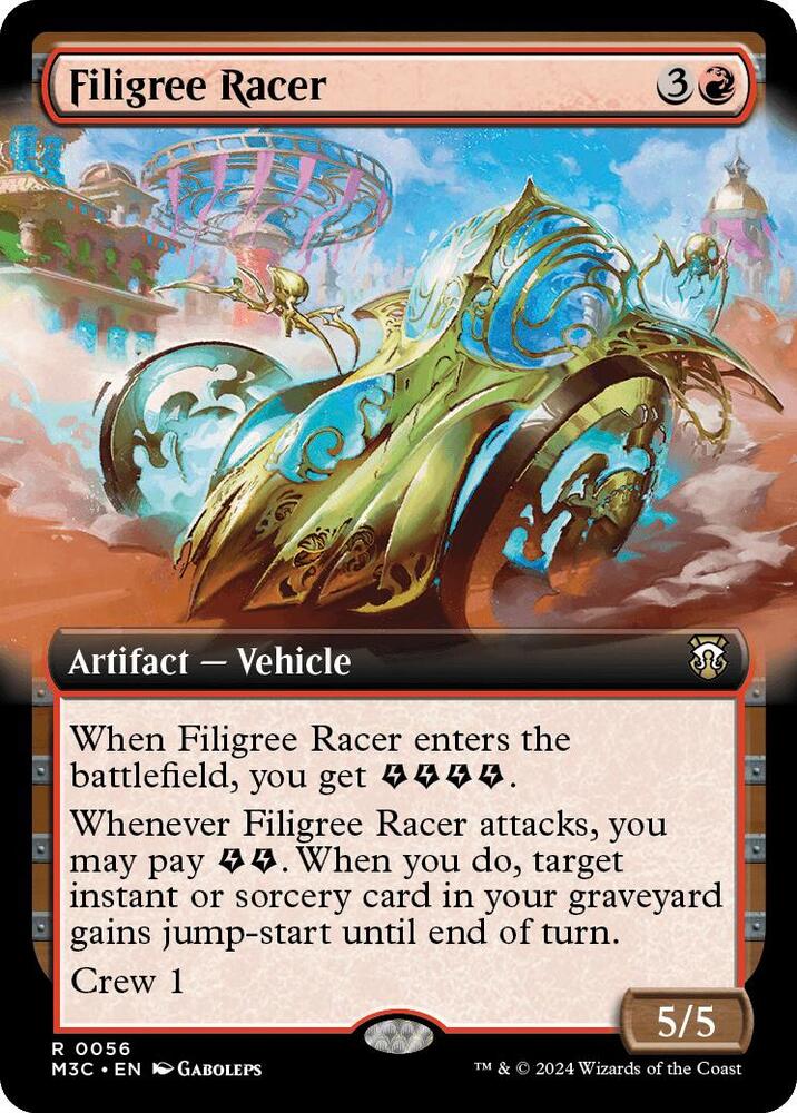 Filigree Racer (Extended Art) (56) [Modern Horizons 3 Commander]