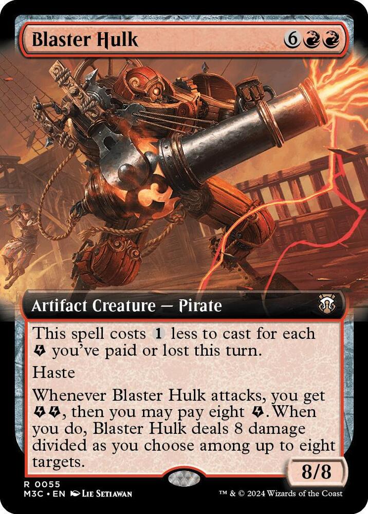 Blaster Hulk (Extended Art) (55) [Modern Horizons 3 Commander]