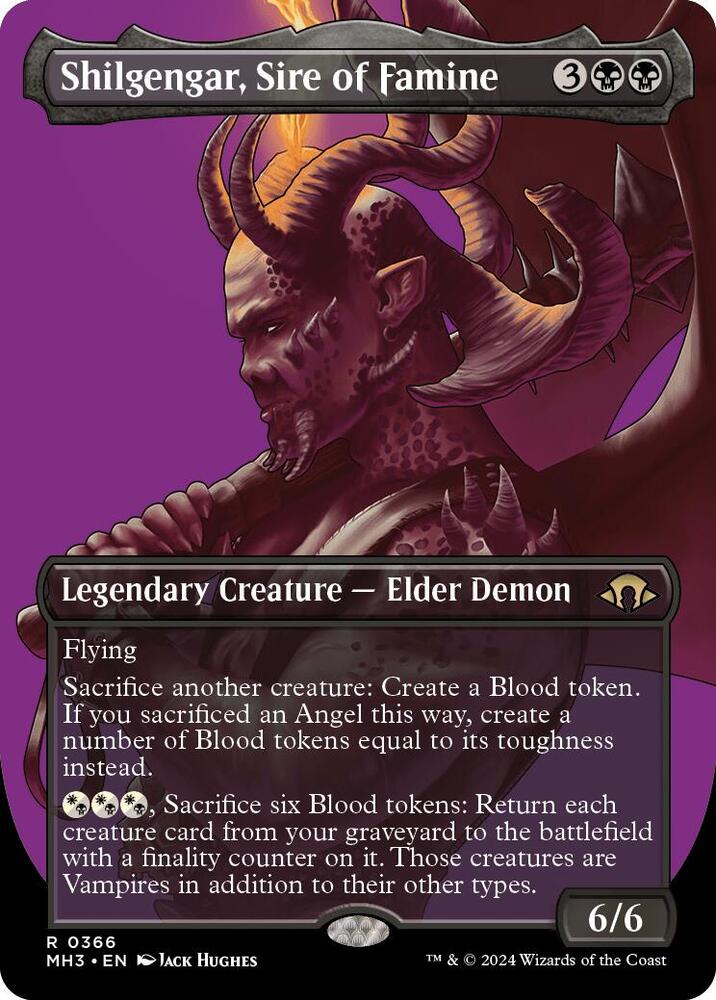 Shilgengar, Sire of Famine (Borderless) (366) [Modern Horizons 3]