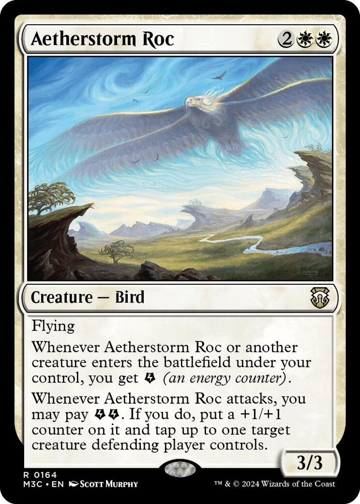 Aetherstorm Roc (Ripple Foil) (164) [Modern Horizons 3 Commander]