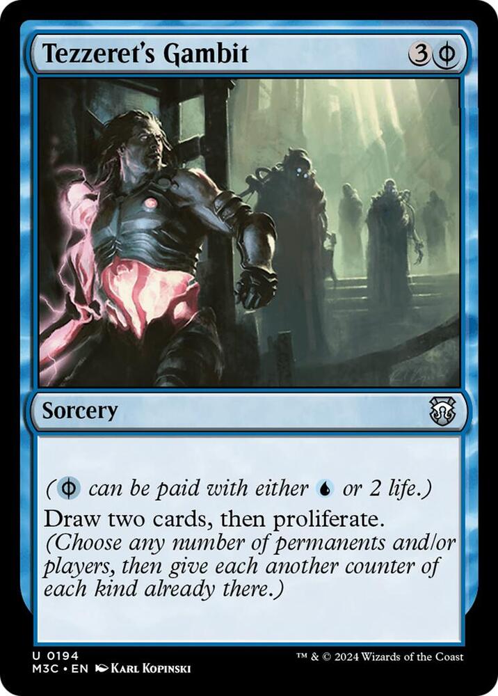 Tezzeret's Gambit (Ripple Foil) (194) [Modern Horizons 3 Commander]