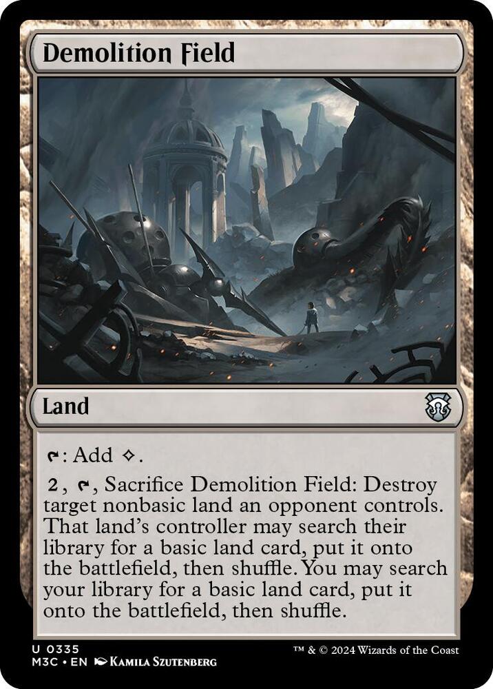 Demolition Field (Ripple Foil) (335) [Modern Horizons 3 Commander]