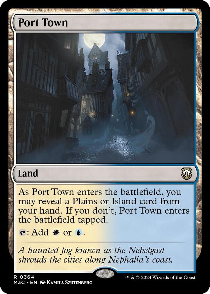 Port Town (Ripple Foil) (364) [Modern Horizons 3 Commander]