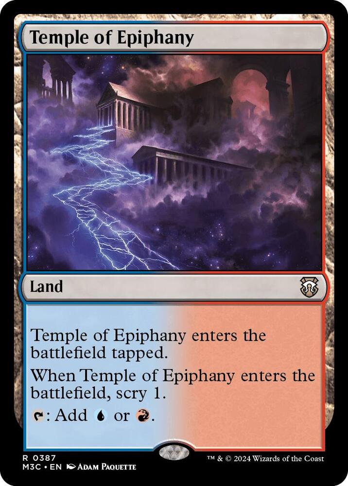 Temple of Epiphany (Ripple Foil) (387) [Modern Horizons 3 Commander]