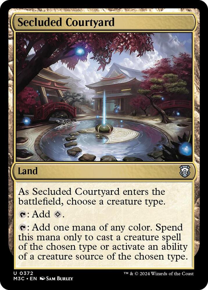 Secluded Courtyard (372) [Modern Horizons 3 Commander]