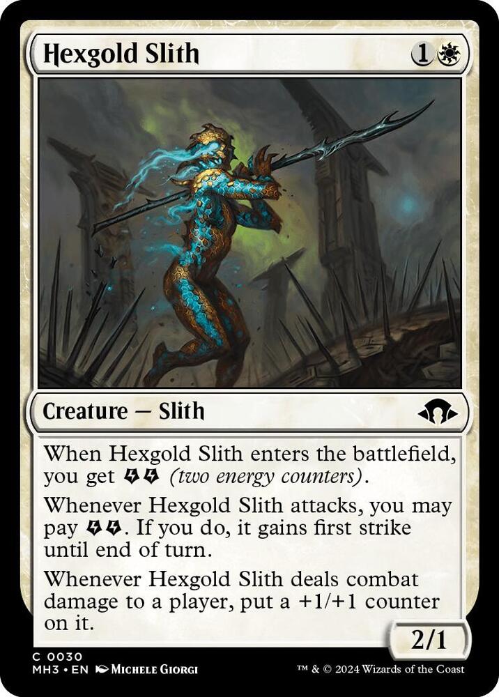 Hexgold Slith (30) [Modern Horizons 3]