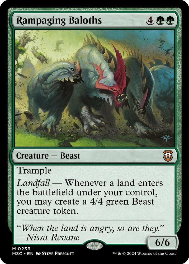 Rampaging Baloths (239) [Modern Horizons 3 Commander]
