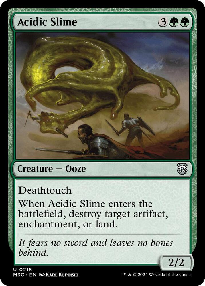Acidic Slime (218) [Modern Horizons 3 Commander]
