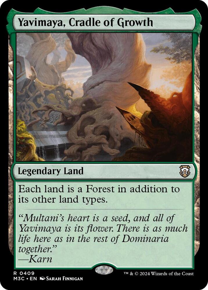 Yavimaya, Cradle of Growth (409) [Modern Horizons 3 Commander]