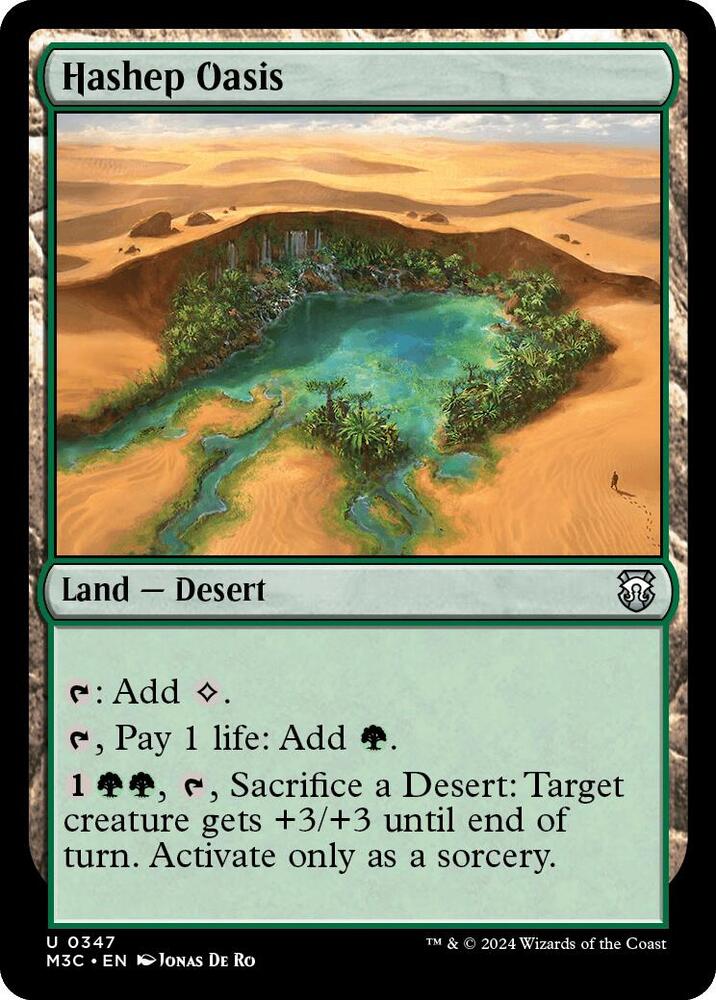 Hashep Oasis (347) [Modern Horizons 3 Commander]