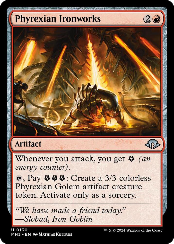 Phyrexian Ironworks (130) [Modern Horizons 3]