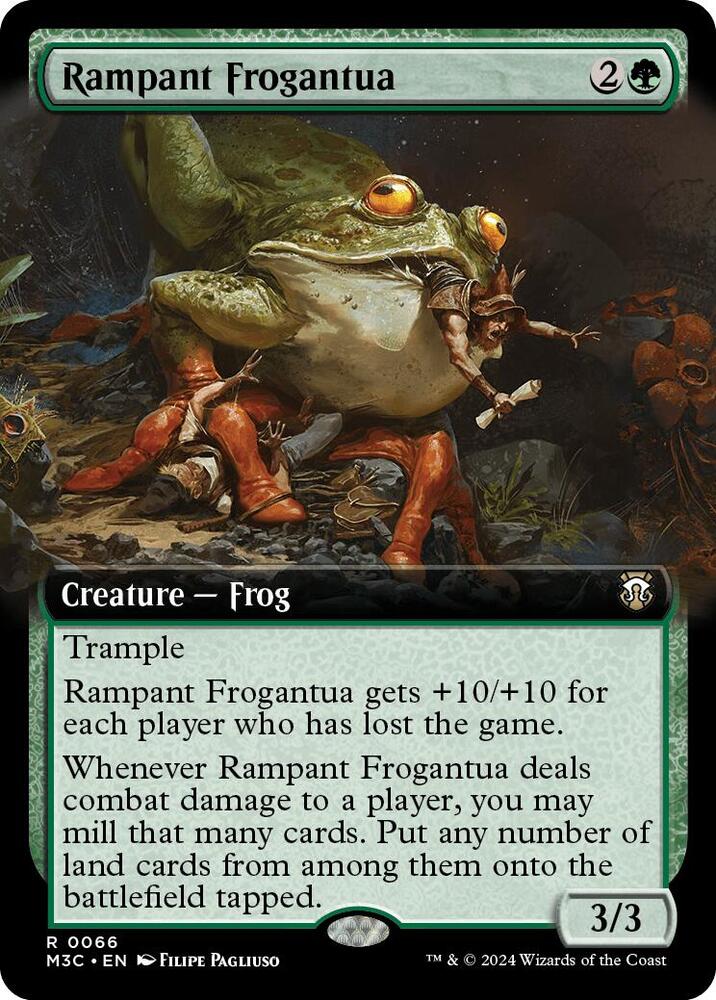Rampant Frogantua (Extended Art) (66) [Modern Horizons 3 Commander]