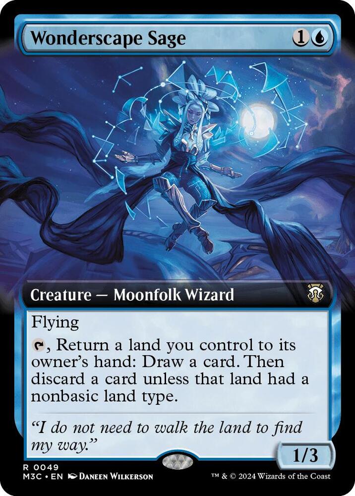 Wonderscape Sage (Extended Art) (49) [Modern Horizons 3 Commander]