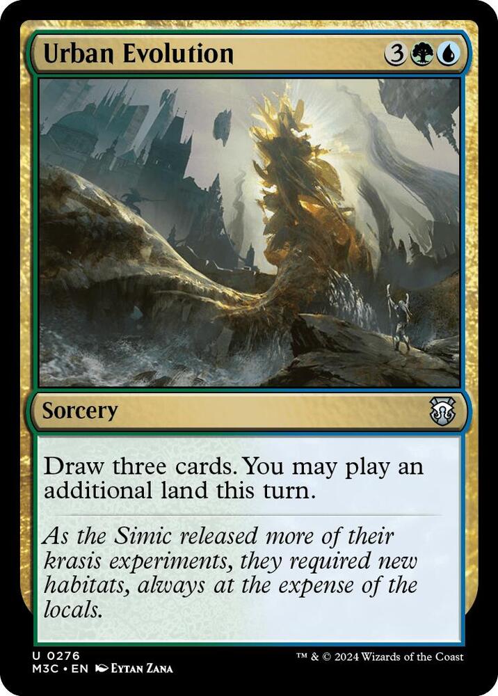 Urban Evolution (Ripple Foil) (276) [Modern Horizons 3 Commander]