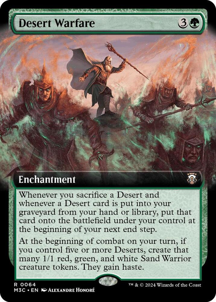 Desert Warfare (Extended Art) (64) [Modern Horizons 3 Commander]