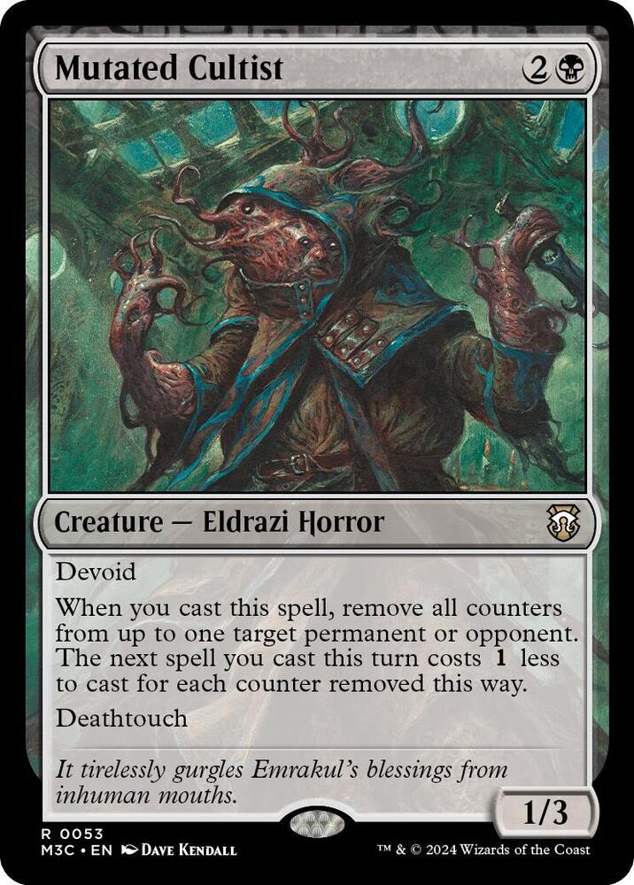 Mutated Cultist (53) [Modern Horizons 3 Commander]