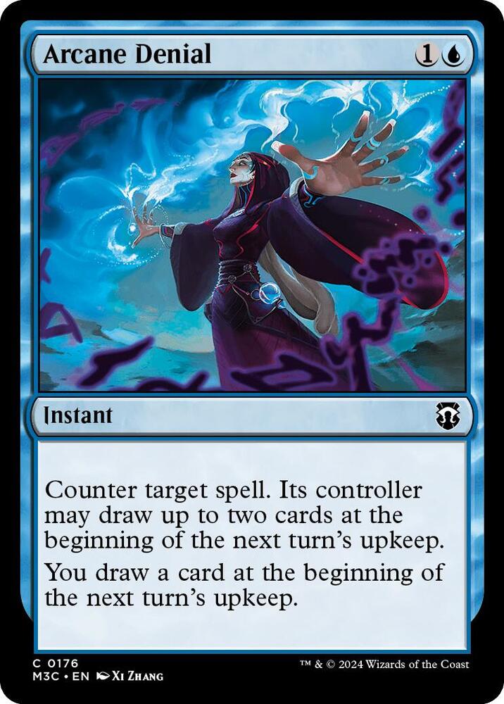Arcane Denial (Ripple Foil) (176) [Modern Horizons 3 Commander]
