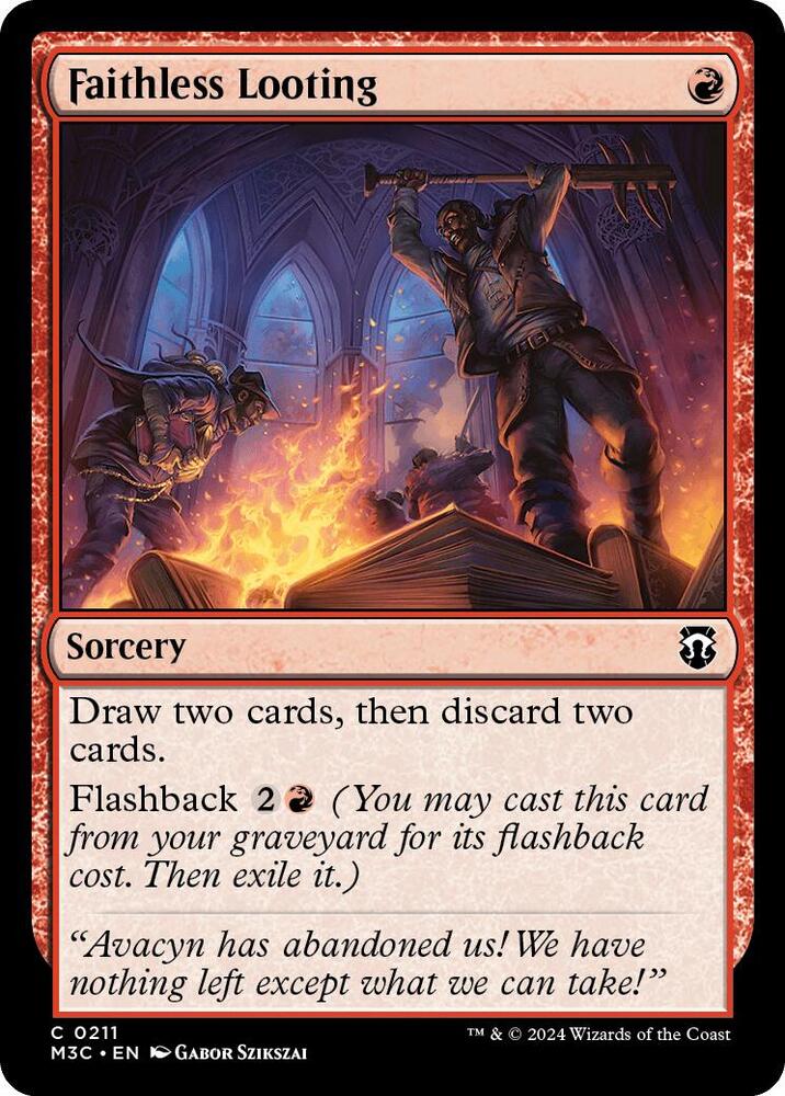 Faithless Looting (211) [Modern Horizons 3 Commander]