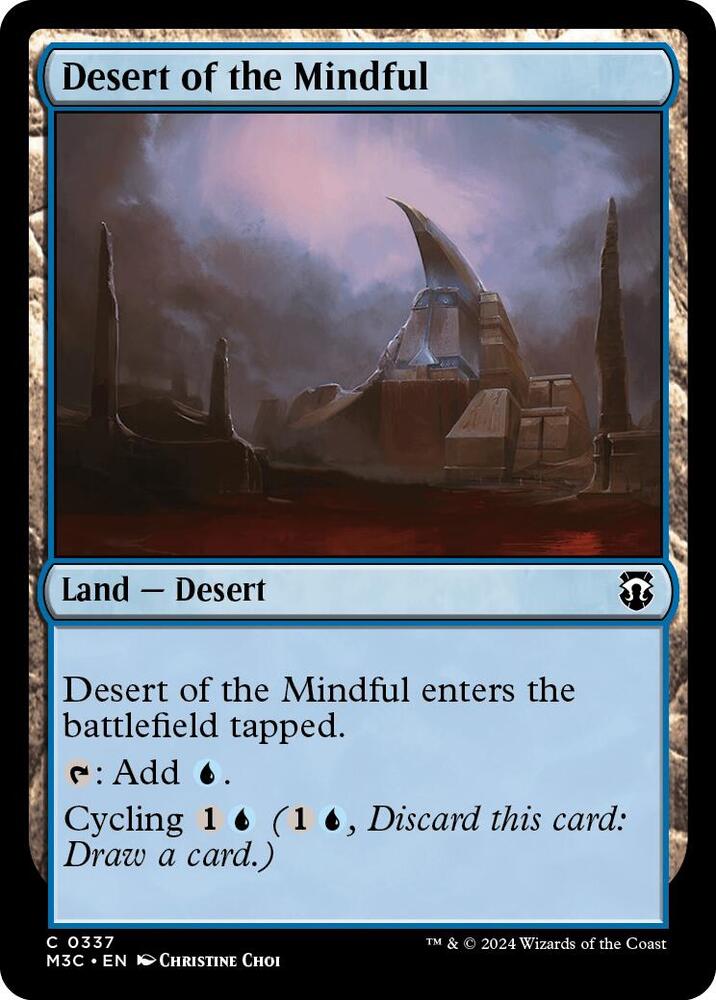 Desert of the Mindful (Ripple Foil) (337) [Modern Horizons 3 Commander]