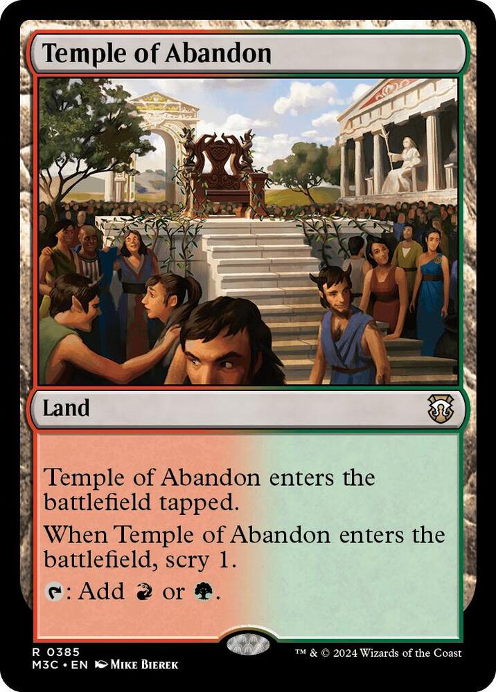 Temple of Abandon (385) [Modern Horizons 3 Commander]
