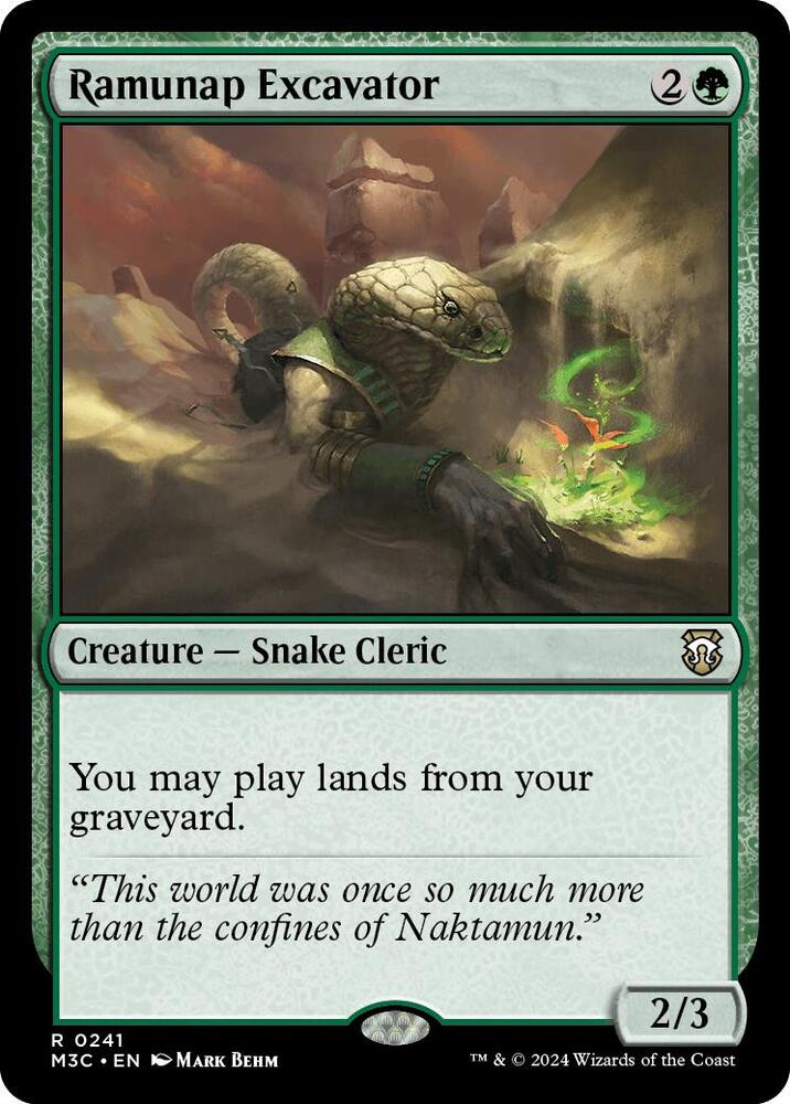 Ramunap Excavator (Ripple Foil) (241) [Modern Horizons 3 Commander]