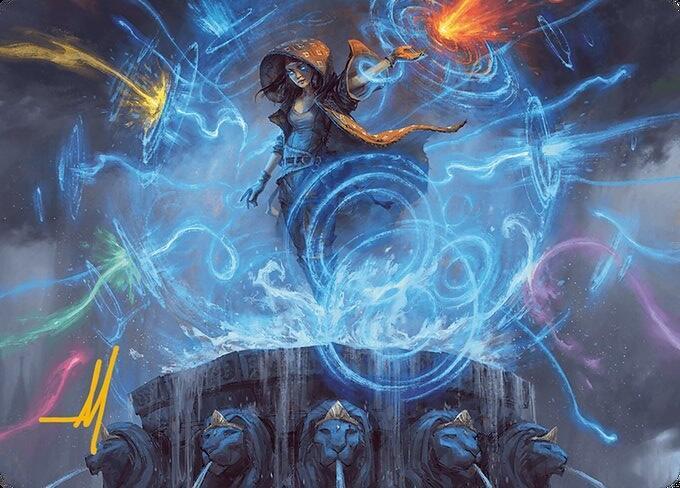 Flusterstorm Art Card (Gold-Stamped Signature) (54) [Modern Horizons 3 Art Series]