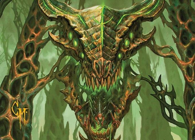 Colossal Dreadmask Art Card (Gold-Stamped Signature) (8) [Modern Horizons 3 Art Series]