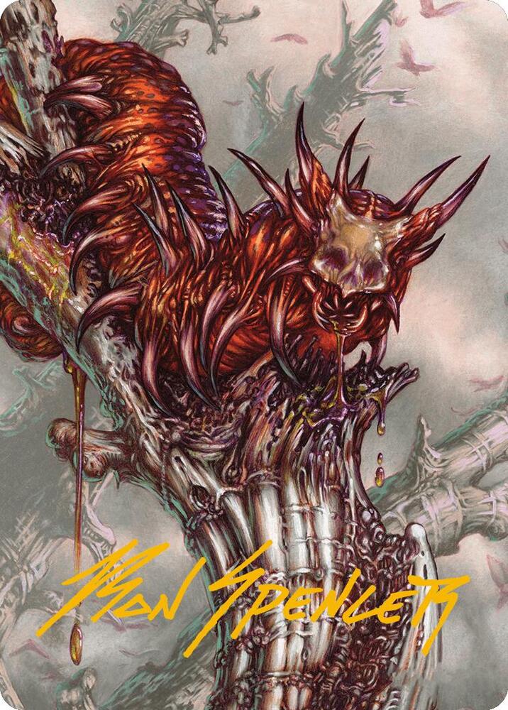 Grist, Voracious Larva Art Card (Gold-Stamped Signature) (53) [Modern Horizons 3 Art Series]