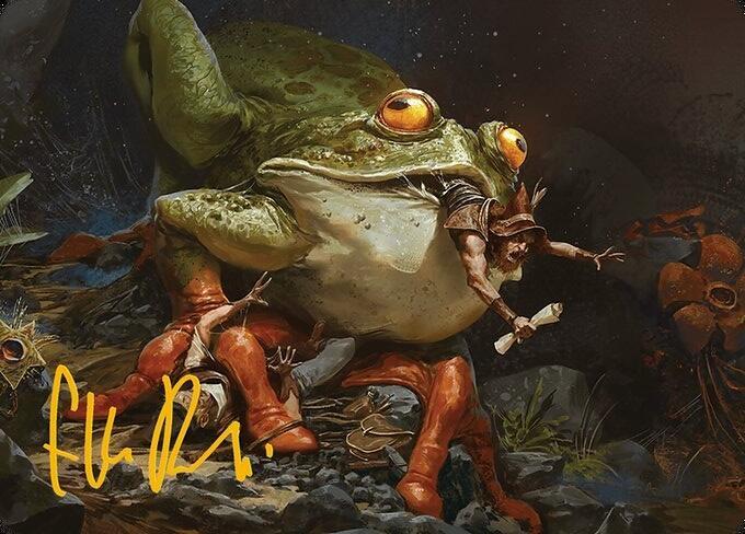 Rampant Frogantua Art Card (Gold-Stamped Signature) (32) [Modern Horizons 3 Art Series]