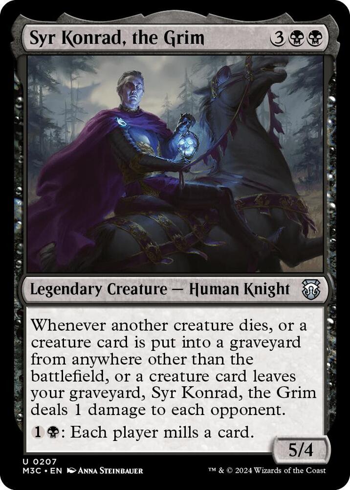 Syr Konrad, the Grim (Ripple Foil) (207) [Modern Horizons 3 Commander]