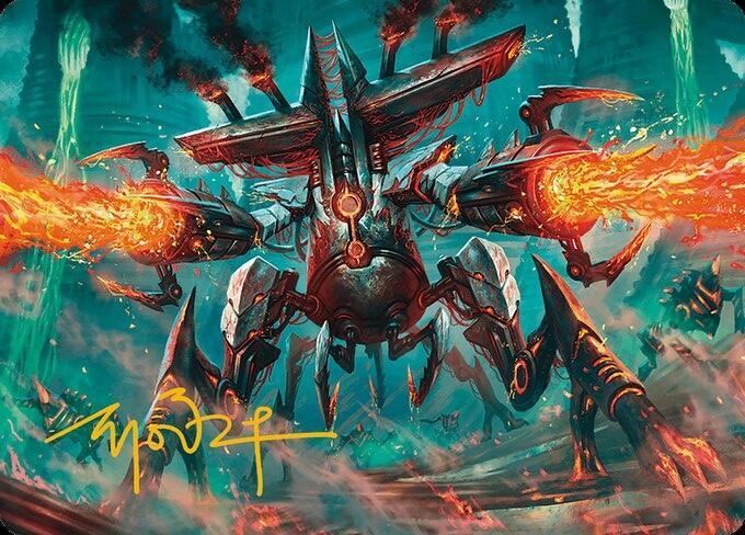 Exterminator Magmarch Art Card (Gold-Stamped Signature) (33) [Modern Horizons 3 Art Series]