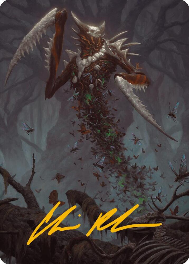 Grist, the Plague Swarm Art Card (Gold-Stamped Signature) (18) [Modern Horizons 3 Art Series]