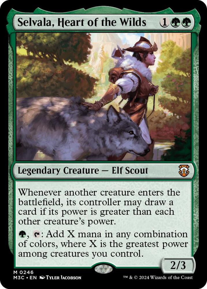 Selvala, Heart of the Wilds (Ripple Foil) (246) [Modern Horizons 3 Commander]