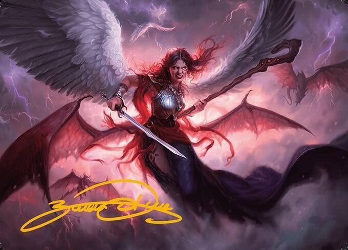 Kaalia of the Vast Art Card (Gold-Stamped Signature) (22) [Modern Horizons 3 Art Series]