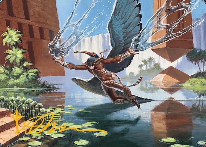 Nadu, Winged Wisdom Art Card (Gold-Stamped Signature) (14) [Modern Horizons 3 Art Series]