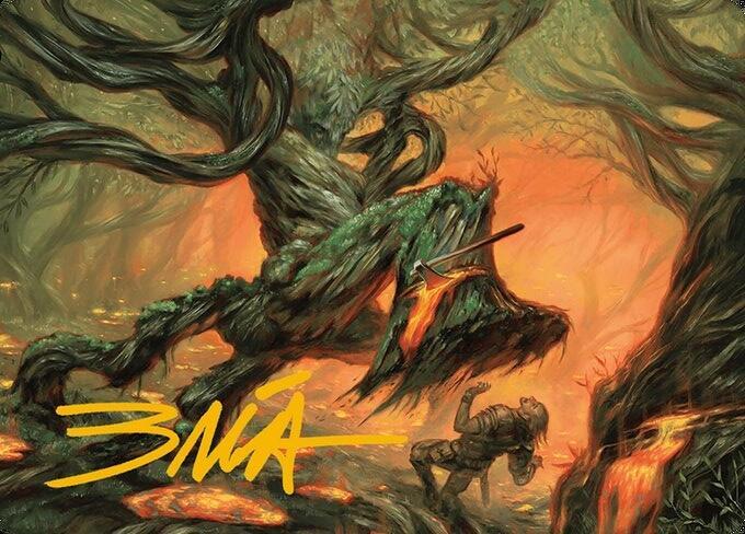 Stump Stomp Art Card (Gold-Stamped Signature) (20) [Modern Horizons 3 Art Series]