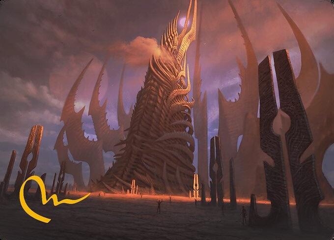 Phyrexian Tower Art Card (Gold-Stamped Signature) (23) [Modern Horizons 3 Art Series]