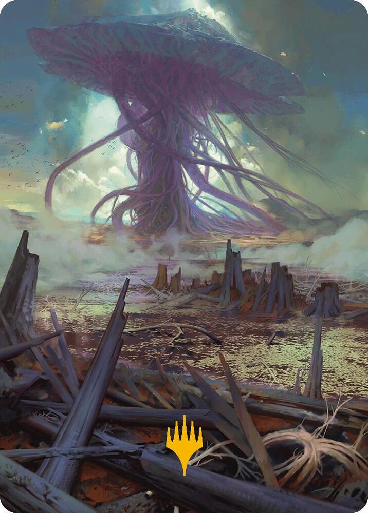 Swamp Art Card (Gold-Stamped Planeswalker Symbol) (24) [Modern Horizons 3 Art Series]