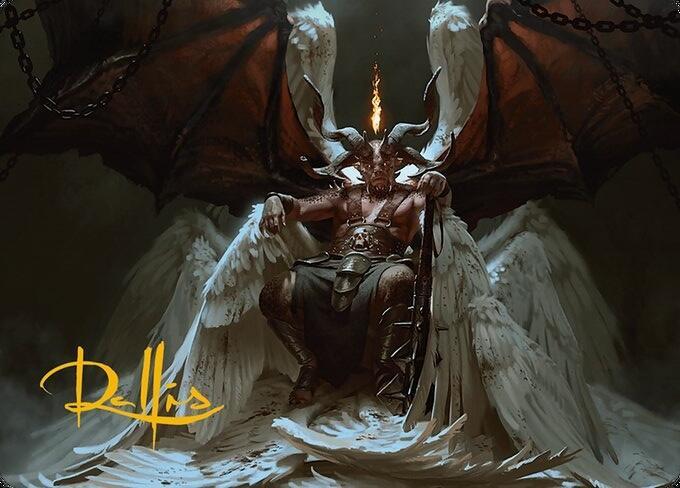 Shilgengar, Sire of Famine Art Card (Gold-Stamped Signature) (4) [Modern Horizons 3 Art Series]
